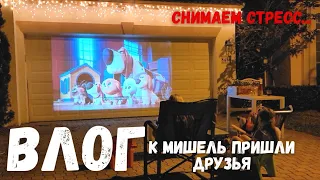 Влог США У нас снова ЧП собака укусила МИШЕЛЬ | Movie Night для друзей