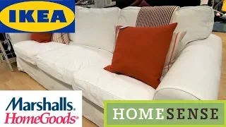 IKEA MARSHALLS HOMEGOODS HOME SENSE FURNITURE SOFAS CHAIRS SHOP WITH ME SHOPPING STORE WALK THROUGH