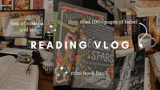 reading vlog ☁️🐌 starting babel, a mini book haul, cozy mornings filled with tea