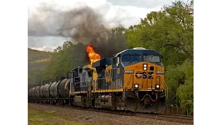CSX Q409-17 train on FIRE!!!!!! #csxtrains #trainfire #dashcam #dashcamvideos