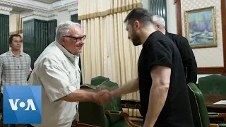 Zelenskyy Meets with Howard Buffett in Kyiv