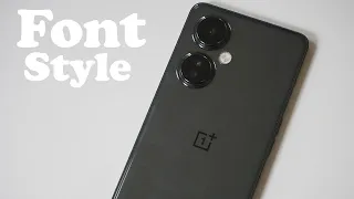 How To Change Font Style and App Size On OnePlus Nord N30