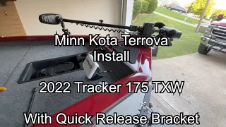 Minn Kota Terrova Install on 2022 Tracker 175 TXW Tournament Edition