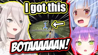 [All POVs] Pekora & Towa Witnessed Botan's Pro Gamer Composure - Minecraft 【ENG Sub Hololive】