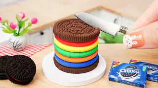 Mini Rainbow OREO Cake 🌈 How To Make Tasty Miniature OREO Chocolate Cake 🍪 Mini Cakes Compilation