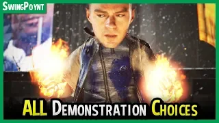 Detroit Become Human - Dirty Bomb / Sing / Sacrifice / Kiss - All Endings for Markus Demonstration