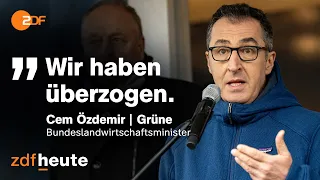 Protest der Landwirte - Schmerzgrenze laut Özdemir überschritten | heute journal