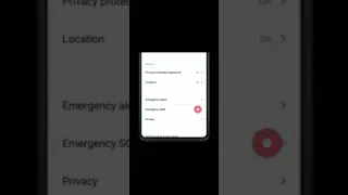 Emergency SOS on Xiaomi MIUI 11