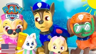 Paw Patrol Pool Time Chase Skye Everest Pool Time Fun Zuma Water Fun