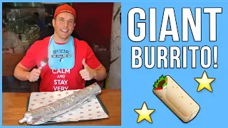 CAN I EAT THIS BIG BURRITO CHALLENGE IN 10 MINUTES?!?!