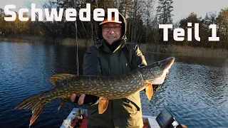 Angeln am See in Schweden Teil1 - Fishingprofi