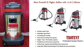 Professional Vacuum Cleaners Double and Triple Motors