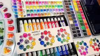 Most Requested Cheap Paint Review! MEEDEN Watercolor 48 Pans/ 24 Tubes review & comparison