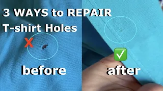 Sewing Holes in Clothes | Sewing Hacks | Easy Repair - Part 1