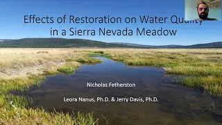 Nicholas Fetherston Meadow Restoration & Water Quality