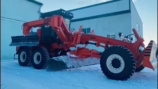 Автогрейдер ДЗ-98 с боковым отвалом для профилирования откосов от Завода ЧЗСМ