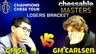 GRABENG TECHNIQUE GINAWA NI MAGNUSING KAY WESLEY! So vs Carlsen Chessable Masters 2023