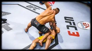 Bruce Lee vs. Dustin Poirier (EA Sports UFC 3) - CPU vs. CPU