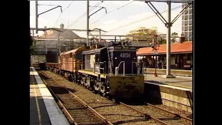 Australian diesel locomotives - Freight diversions through Redfern - April 17th, 1999