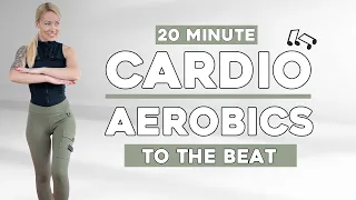 20 min CARDIO AEROBICS WORKOUT TABATA ♫ No Jumping No Squats Challenge Your Coordination