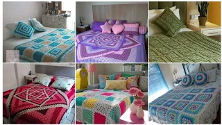 crochet bed sheets knitted with wool (share ideas) new 2024 #crochet #bedsheets @CrochetPis #design