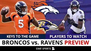 Broncos vs. Ravens Week 4 Preview, Predictions & Keys To The Game: Teddy Bridgewater, Von Miller