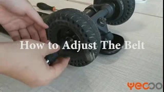 How to adjust the belt tightness of electric skateboard?