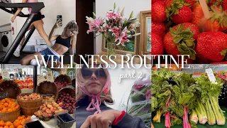 wellness routine pt. 2 l grocery haul, workouts, recipes, etc. (VLOG)