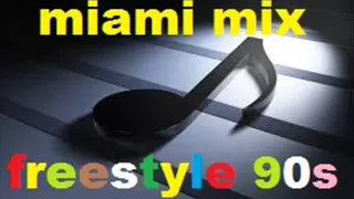 90s freestyle mix ao som do MIAMI do not stop on the track