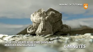 HOW TO MAKE DISPLACE MATERIAL IN REAL TIME EEVEE AND BLENDER