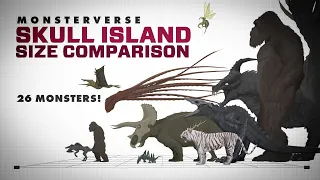 Skull Island Monsters | ANIMATED Size Comparison with Roars | Monsterverse