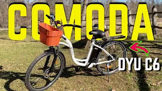 Bici elettrica DYU C6 dalla città alla campagna MIX tra COMODITA' e PRESTAZIONI