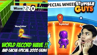WOLRD RECORD WAVE AND SPIN 2000 GEMS SPECIAL SKIN !! Stumble Guys