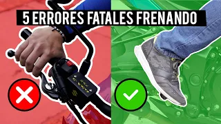 5 ERRORES ❌de NOVATO Frenando EN MOTO | Cam Daza