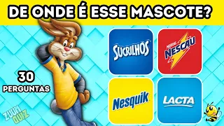 🤔DE ONDE É O MASCOTE? MARCAS FAMOSAS!