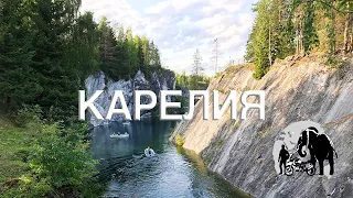 The russian region Karelia. Travel by motorcycle