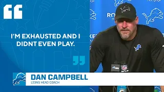 Dan Campbell says he is "EXHAUSTED" after Divisional Round vs Buccaneers | CBS Sports