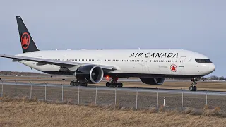 Air Canada Heavy 777 300ER Taking off out of YYC!