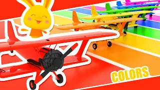 The colors of the rainbow! | Learn the colors with Planes | Titounis