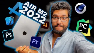 M2 Macbook Air - اختبار النسخة الاضعف كشف الحقيقة فى البرامج التقيلة !!