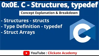 Structs, Struct Arrays & Typedef in C | 0x0E. C - Structures, typedef