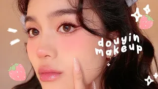 DOUYIN CHOCOLATE STRAWBERRY MAKEUP 🍓✨