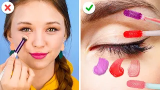 DIY MAKE-UP BERMANFAAT UNTUK DIKETAHUI SEMUA CEWEK || Kiat dan Trik Kecantikan oleh 123 GO! GOLD