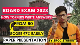 How toppers write answers in Board exam! Paper presentation in Board exam 2023| Board exam 2023|CBSE