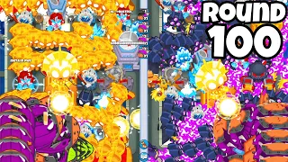 So I made it to *ROUND 100* in Bloons TD Battles 2...