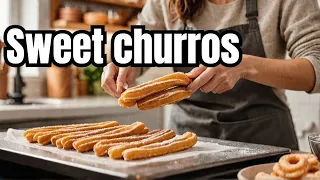 Spanish Churros Dessert in Minutes | German street food