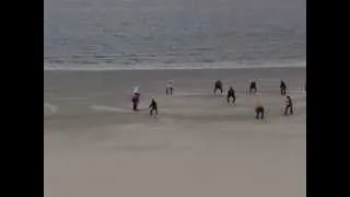 Friedels Strandgymnastik auf Borkum April 2010