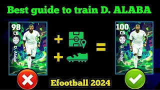 Best guide to train nominating contact D. Alaba in efootball 2024#efootball2024 #alaba