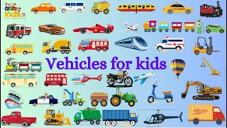 Vehicles Playlist - The Kids' Picture Show|Fire Trucks & Police Cars for Kids|Vehicles collection