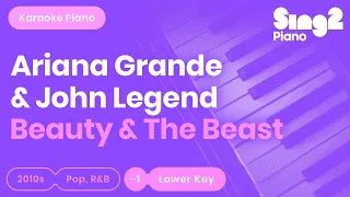 Beauty and the Beast - John Legend, Ariana Grande (Piano Karaoke)